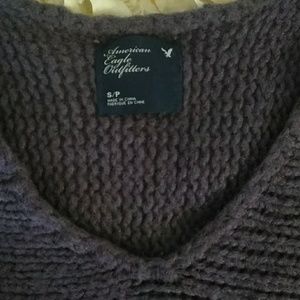 American Eagle light plum 3/4 knit sweater
